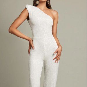 Jaus, Nookie Treasure Jumpsuit, White, Size S